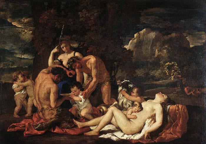 POUSSIN, Nicolas The Nurture of Bacchus